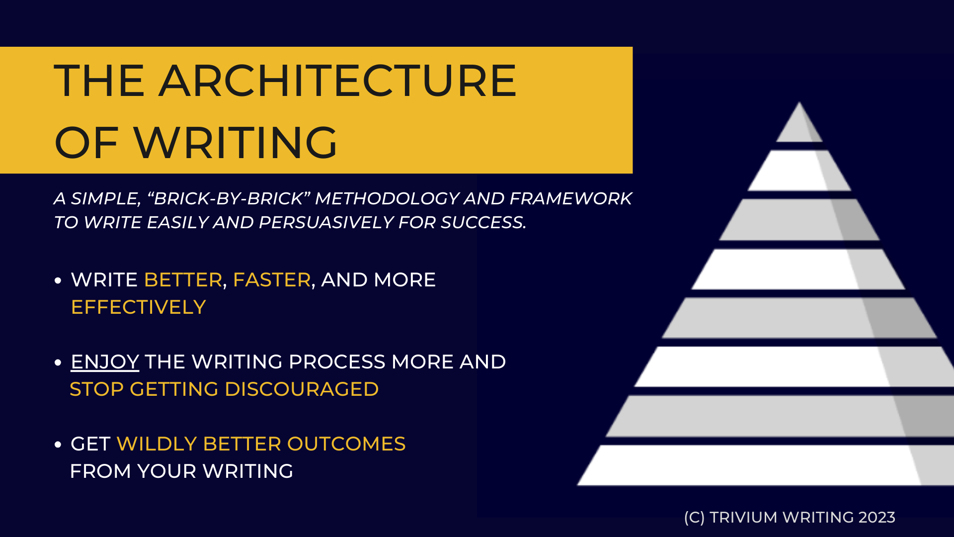 The Architecture of Writing Framework